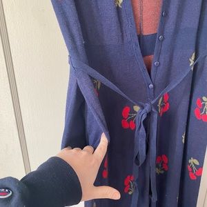 Cherry Jumpsuit with pockets!